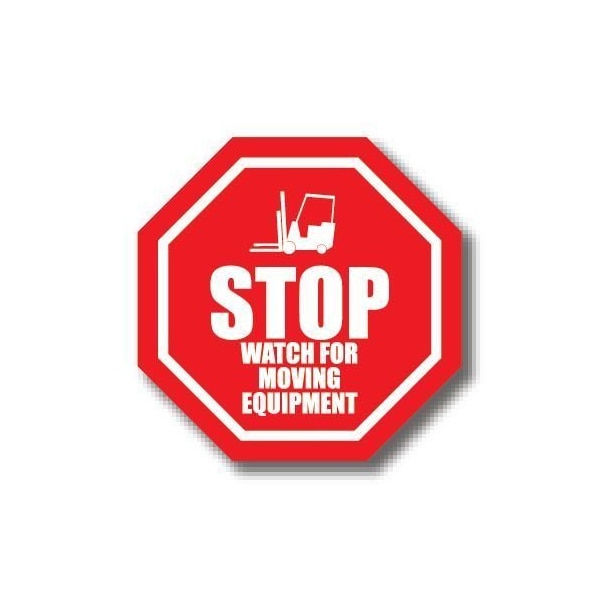 Ergomat 30in OCTAGON SIGNS - Stop Watch for Moving Equipment DSV-SIGN 900 #1019 -UEN - main